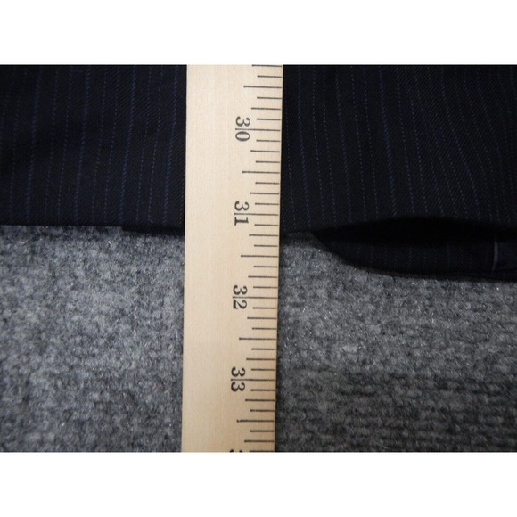 Brooks Brothers 346 Blazer Jacket 46L Navy Blue Single Breasted 2 Button Wool - Picture 12 of 16